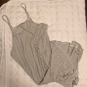 Back and white t-shirt dress